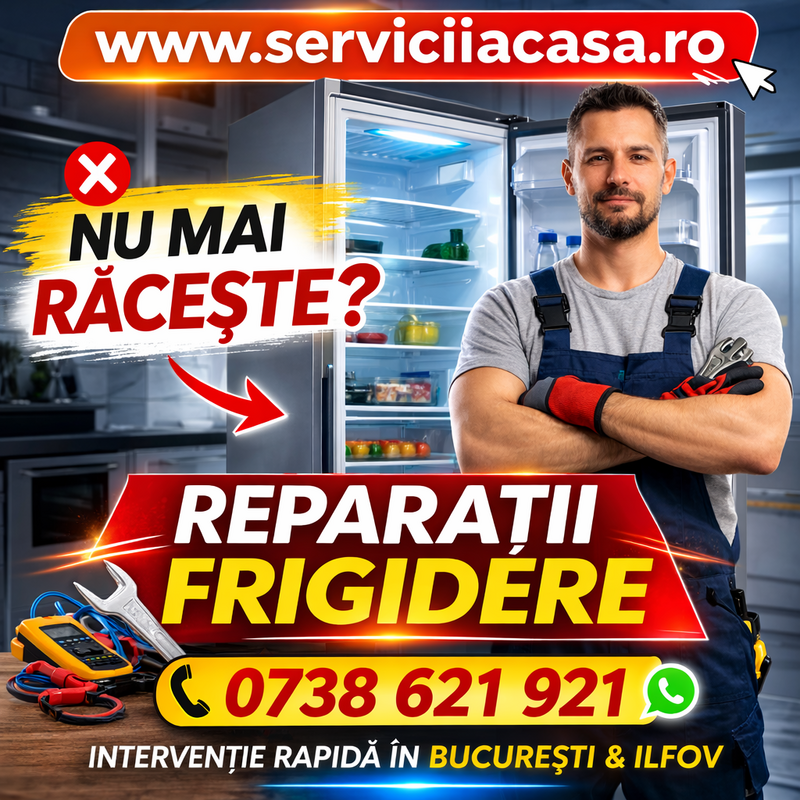 Reparatii frigidere, combine si lazi frigorifice in Bucuresti si Ilfov